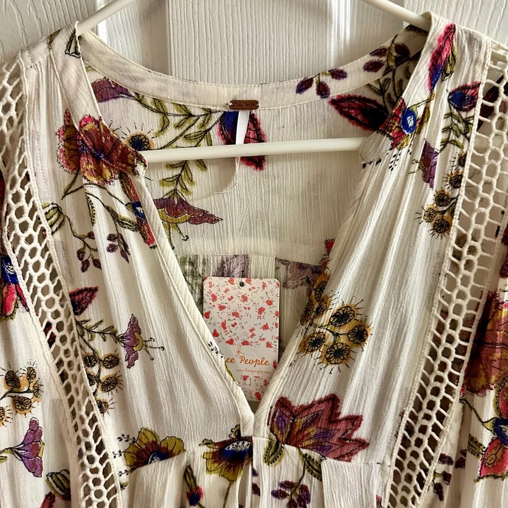 Free People Floral Long Sleeve Dress - Picture 4 of 7